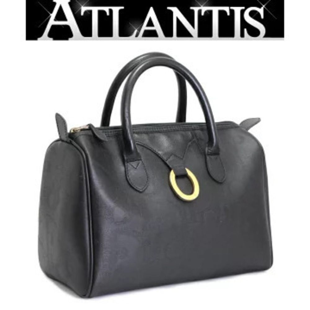 Christian Dior Boston Bag Handbag Black